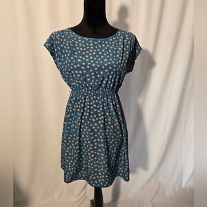 Prevett Blue and Yellow Polka-dot Dress